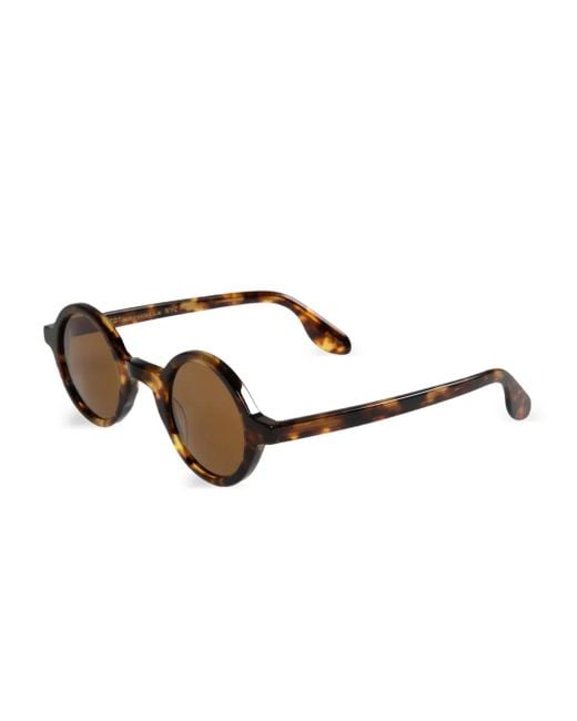 Moscot Brown Round-Frame Sunglasses
