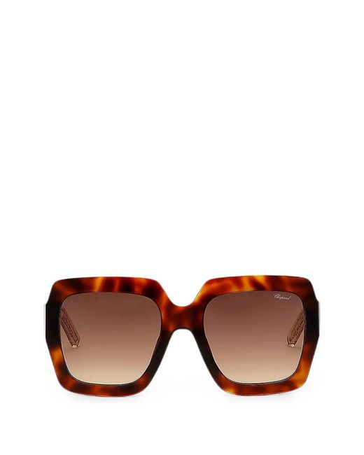 Occhiali Da Sole Squadrati di Chopard in Brown