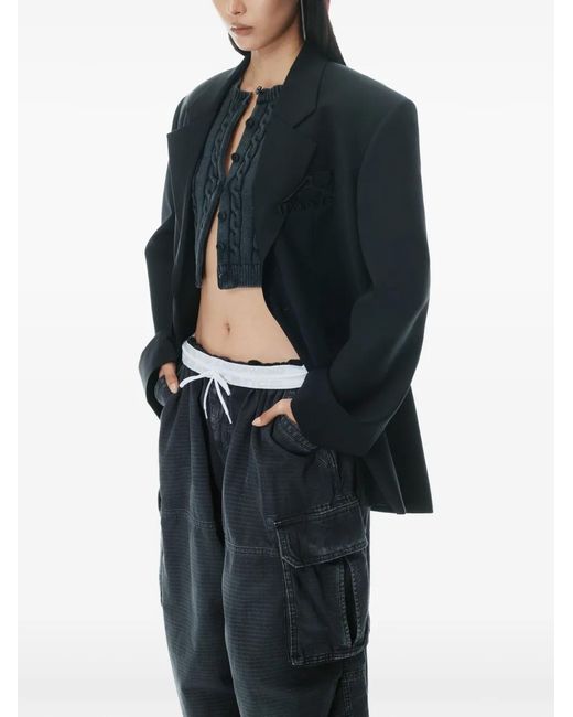 Alexander Wang Blue Straight Cargo Pants