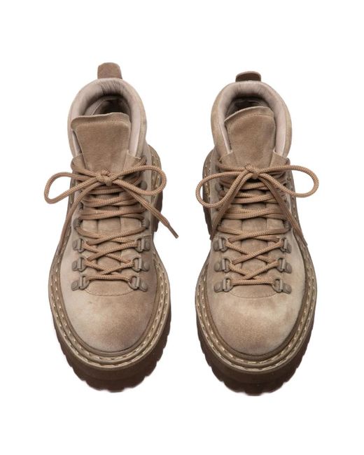 Officine Creative レザー ブーツ Brown