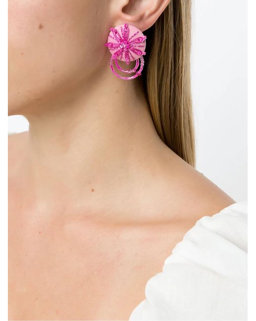 Amir Slama Multicolor 3 Pair Earring Set