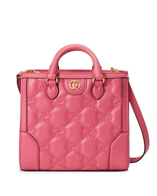 Gucci Pink GG Matelassé Tote Bag