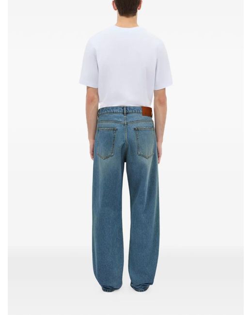MSGM Blue Logo-Detail Jeans for men