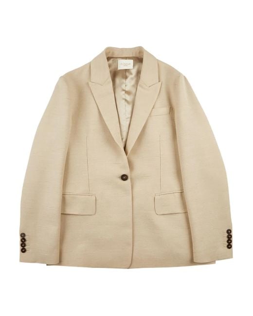 Montedoro Natural Buttoned Blazer