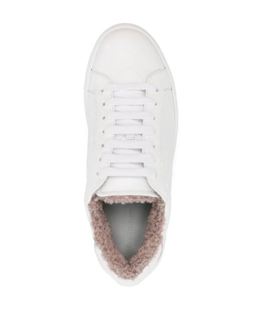 Fabiana Filippi White Leather Sneakers