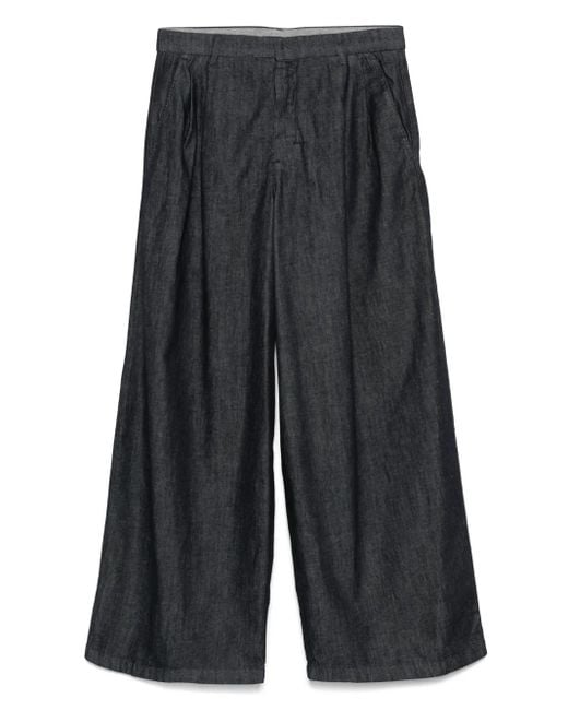 Pantalon À Patch Logo Max Mara en coloris Gray