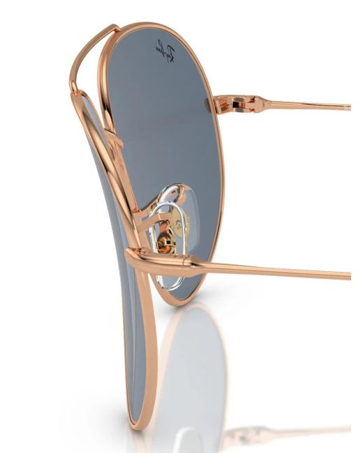 Ray-Ban Blue Pilot-Frame Sunglasses