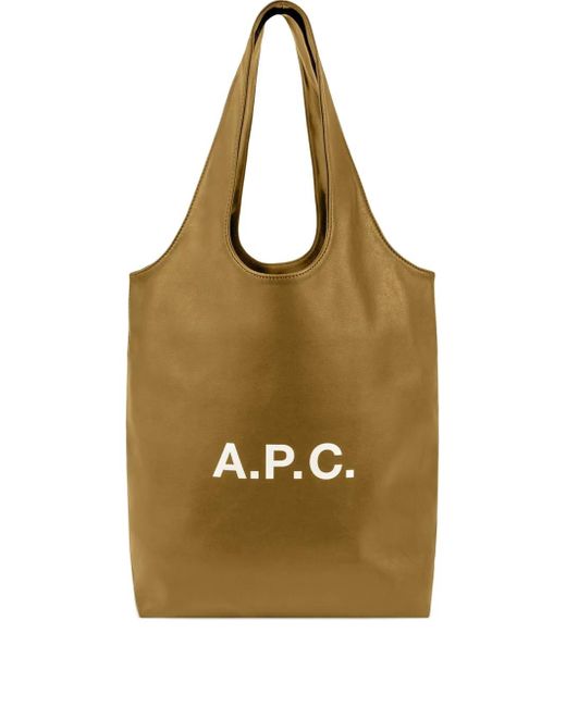 A.P.C. Metallic Logo-Print Shoulder Bag