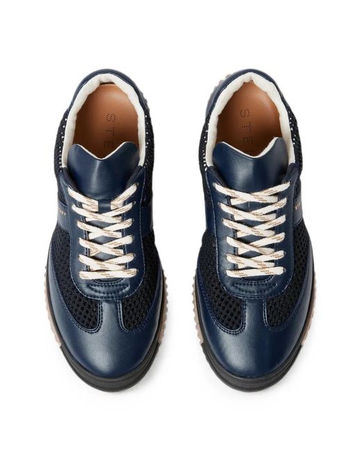 Stella McCartney Blue Mesh-Panelled Sneakers