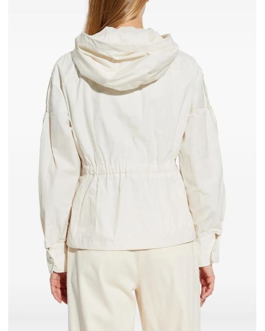 Moncler White Pau Jacket
