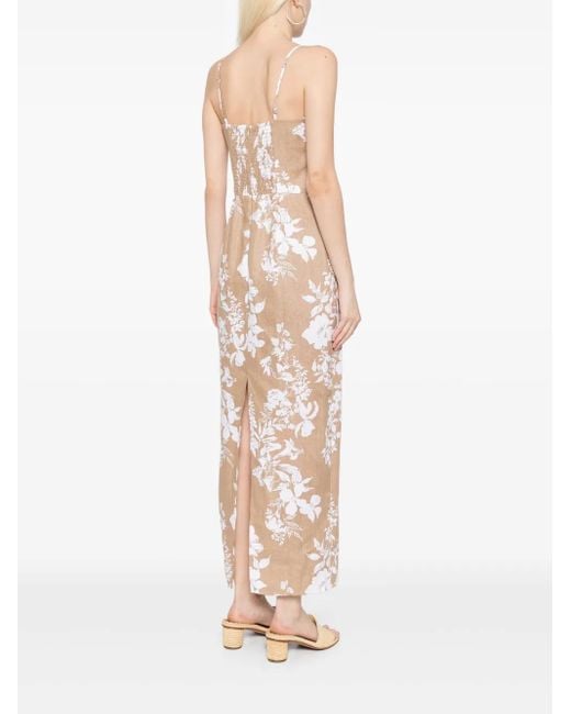 Reformation Natural Frankie Linen Dress