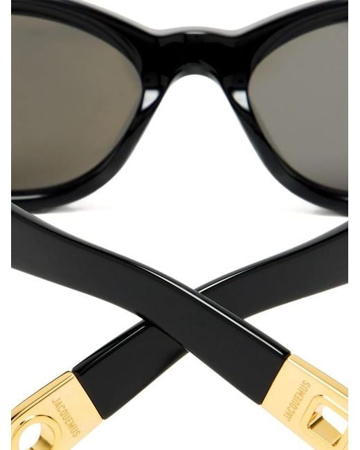 Jacquemus Black Oval-Frame Sunglasses