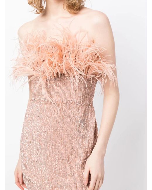 retroféte Pink Torin Sequin-Embellished Minidress