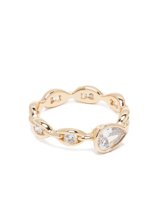Apm Monaco White Éclat Ring Mit Kette