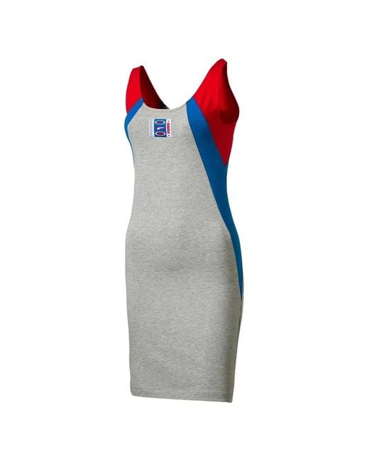 PUMA Gray Colour-Block Dress