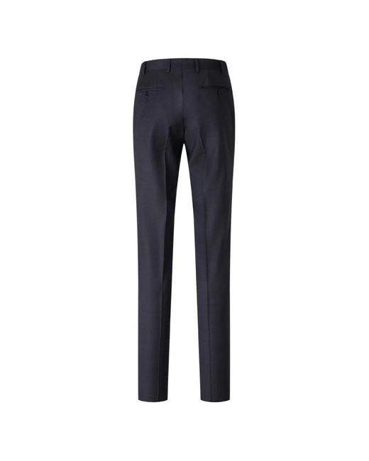 Canali Blue Button-Fastening Flap-Pocket Suit for men