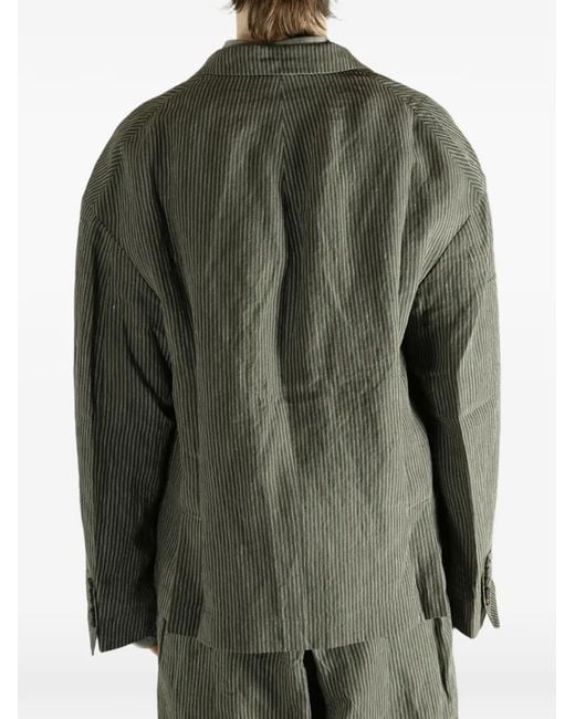 Ziggy Chen Gestreepte Blazer in het Green voor heren