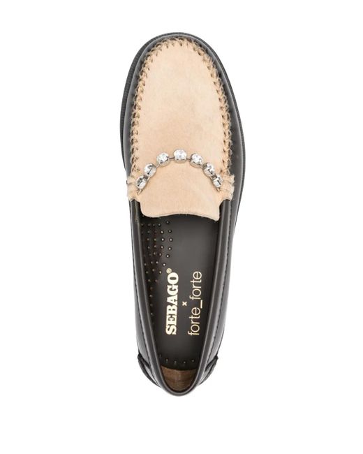 Forte Forte X Sebago ビジューローファー Black