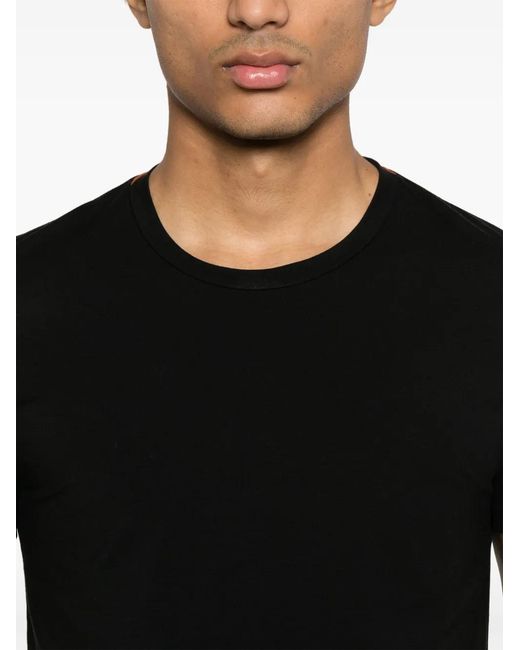 Zegna Black Round-Neck T-Shirt for men