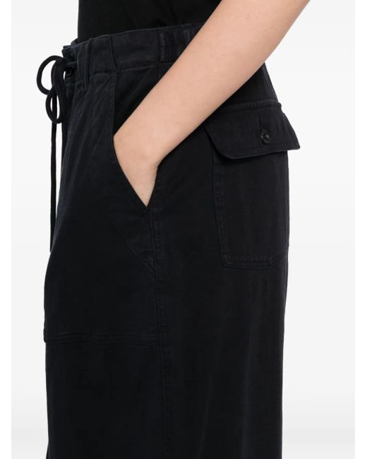James Perse Blue Drawstring-Waist Trousers