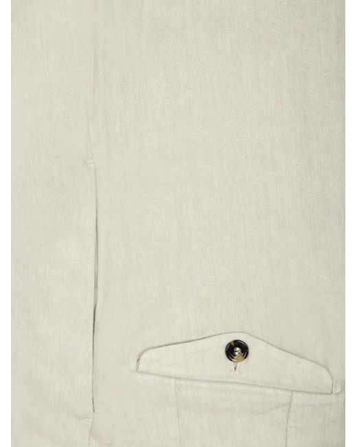 Dell'Oglio White Single-Breasted Suit for men