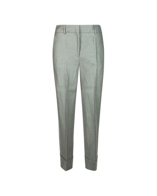 Incotex Green Arlys Cuffed Tailored Trousers