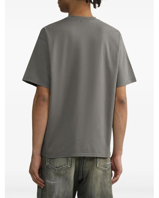 Camiseta con eslogan estampado Undercover de hombre de color Gray