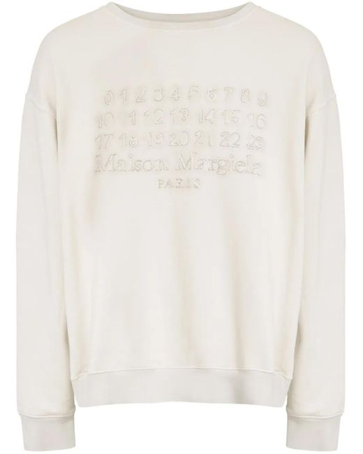 メンズ Maison Margiela クルーネック スウェットシャツ Natural