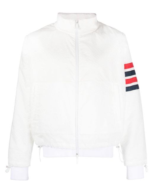 Thom Browne Ripstop-Jacke mit Streifen in White für Herren