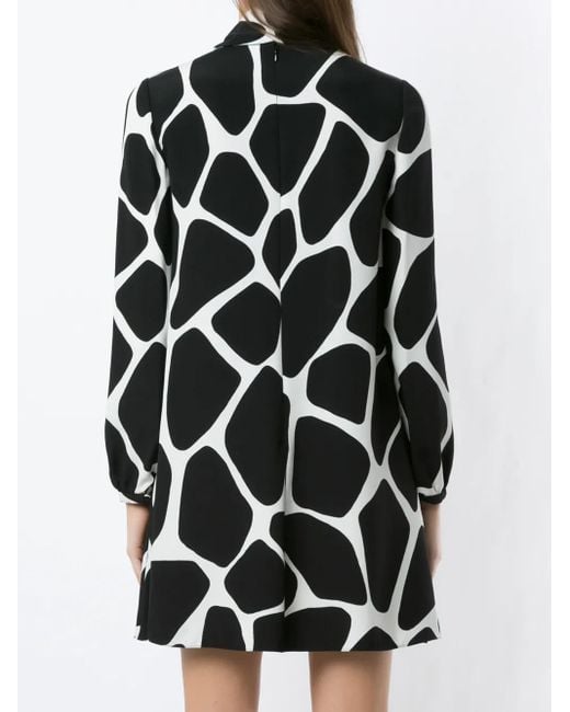Valentino Garavani Multicolor Monogram-print Silk-satin Mini Dress