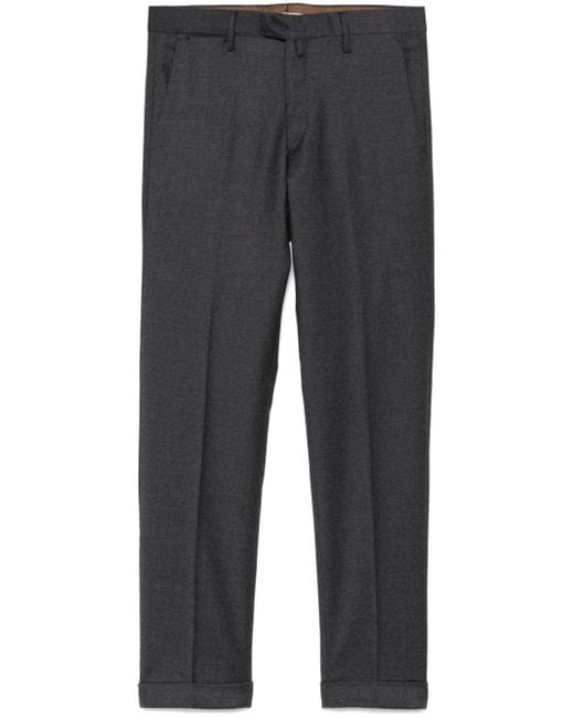 Briglia 1949 Gray Felted-Finish Trousers for men