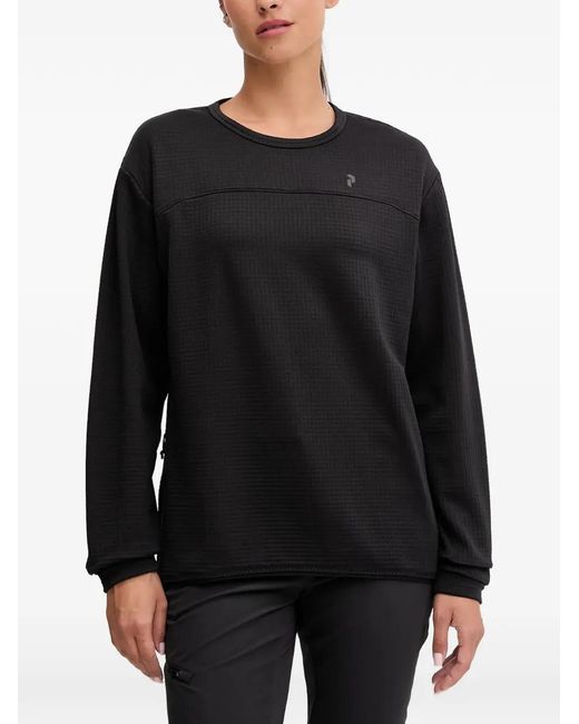 Sweat À Design Texturé Peak Performance en coloris Black