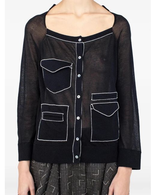 Kiko Kostadinov Black Kreiner Cardigan