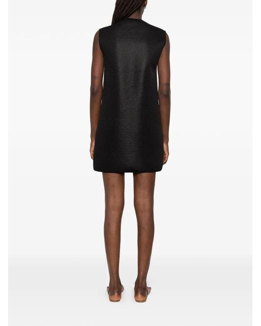 The Artistylist White Popcorn-Print Sleeveless Mini Dress