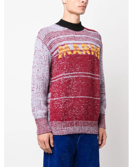Marni Red Sweaters Multicolour for men