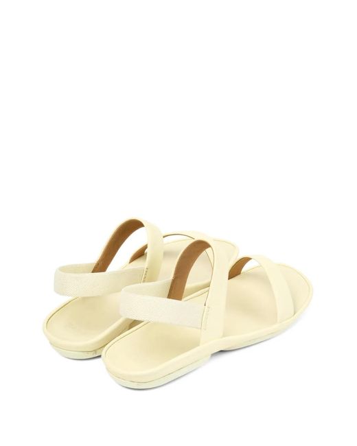 Camper Natural Right Isla Leather Sandals