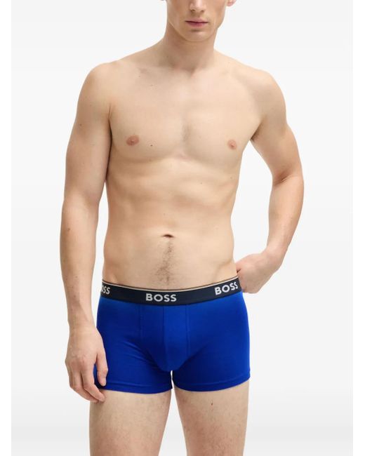 Boss Slips Mit Print (3Er-Set) in Blue für Herren