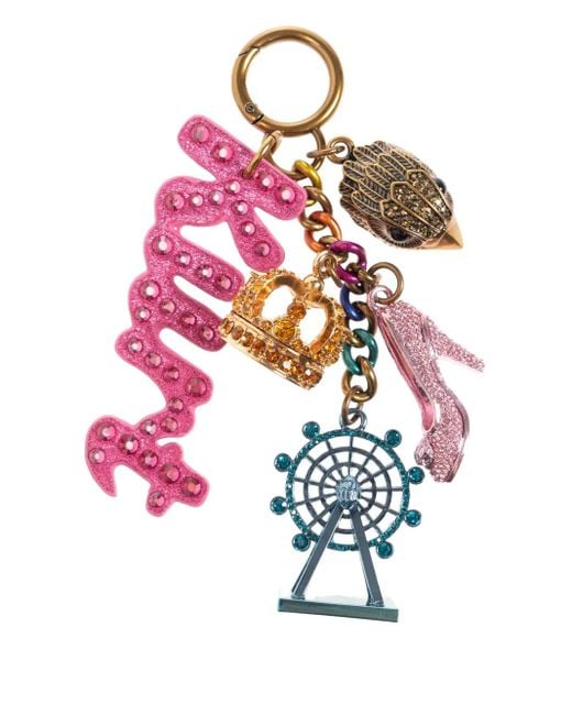 Kurt Geiger White Mix-Charms Keyring