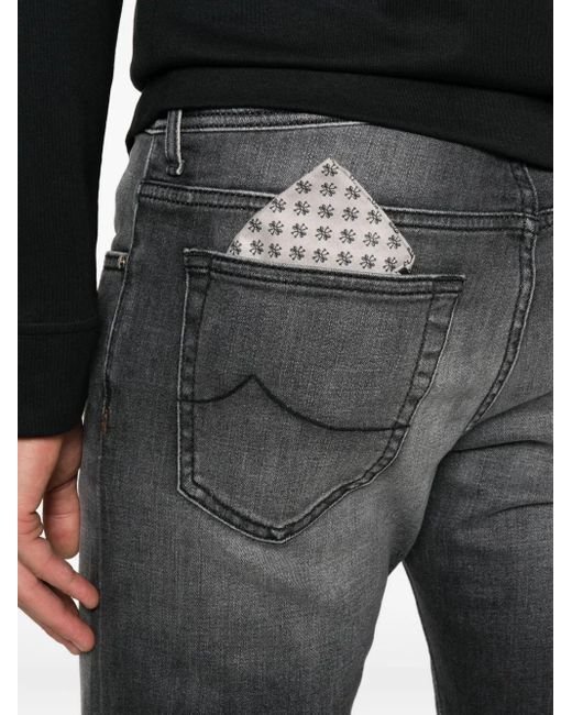 Jacob Cohen Gray Washed Jeans for men