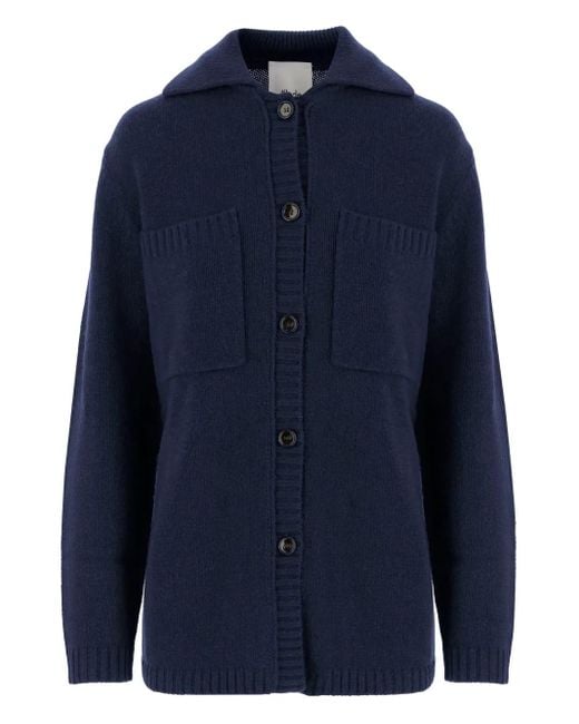 Cardigan À Boutonnière Allude en coloris Blue