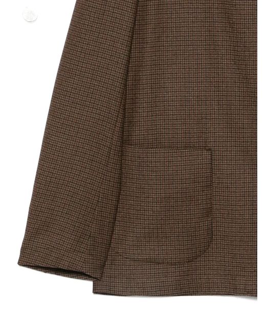 Dell'Oglio Brown Zagara Blazer for men