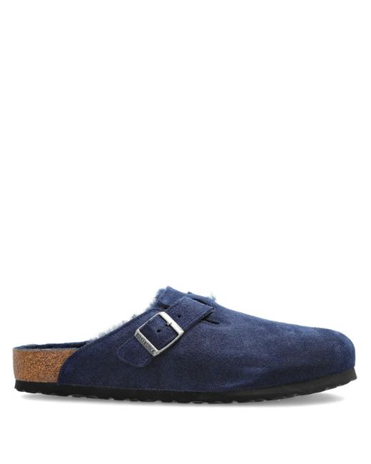 メンズ Birkenstock スエード バックル サンダル Blue