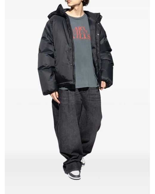 Amiri Black Down Jacket With Hood for men