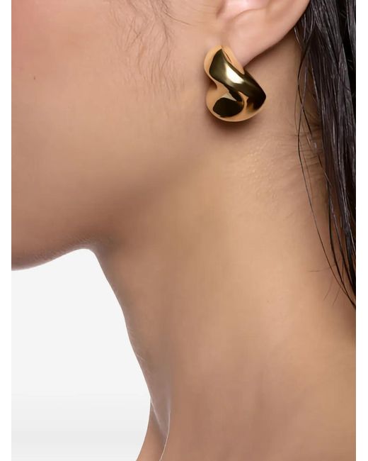 Maria Black Metallic Saddle Earring Medium