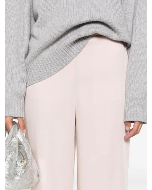 Theory Pink Wide-Leg Pull On Trousers