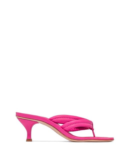 Bernardo Pink Miami Padded Heeled Sandals