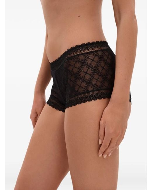 Eres Gray Closerie Lace-Trim Shorts