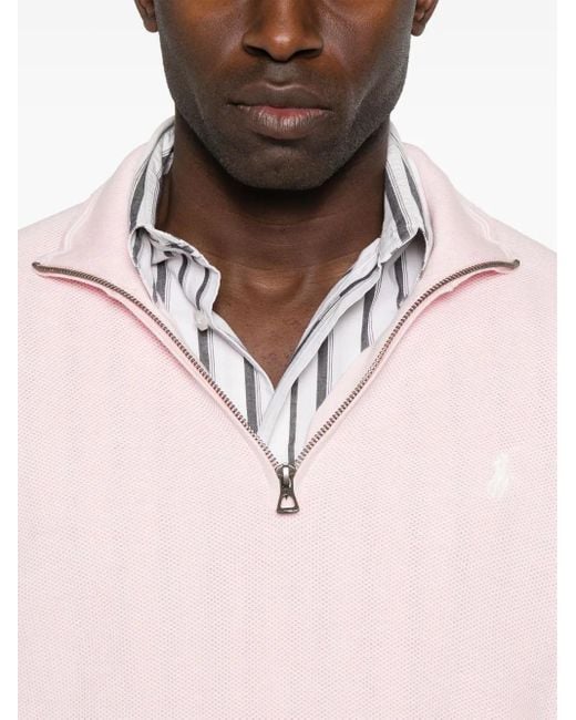 Polo Ralph Lauren Pink Polo Pony-Motif Sweater for men