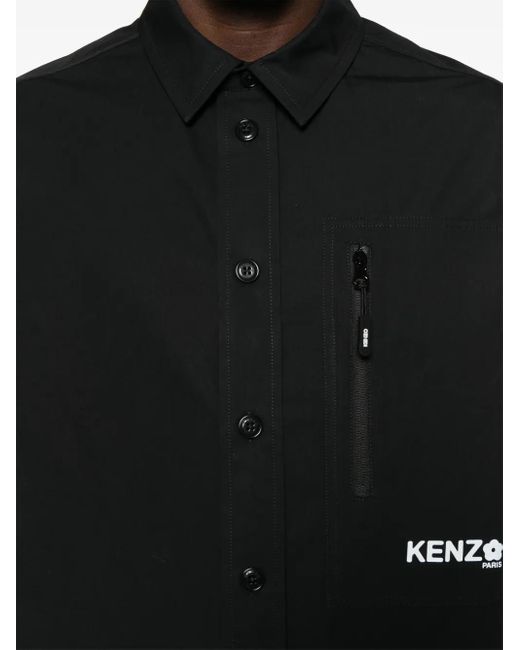 KENZO Black Boke Flower Shirt for men