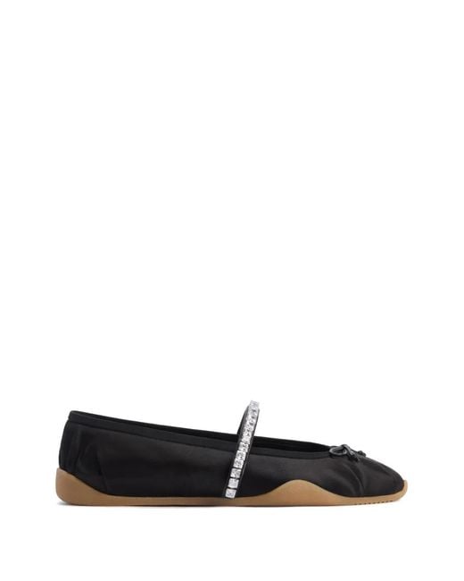 Giuseppe Zanotti Black Gz Ballet Flats